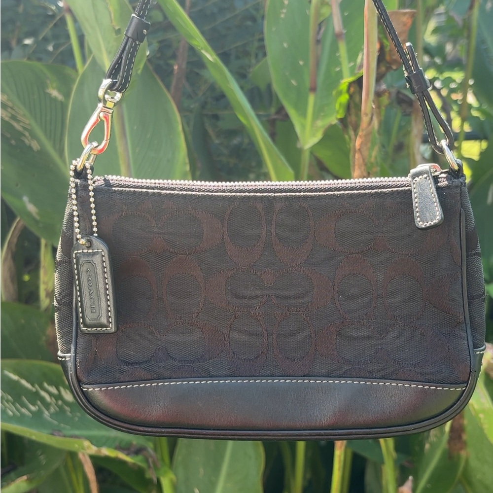 2002 Vintage y2k Coach Demi Shoulder Bag in Signature Monogram Purse